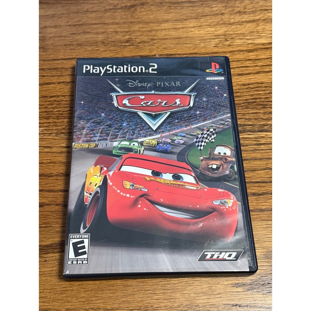 Disney Pixar Cars Sony PlayStation 2 PS2 Game THQ Racing 2006 Blue Bottom Disc